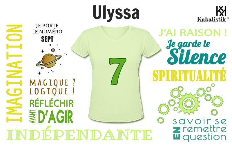 La signification numérologique du prénom Ulyssa
