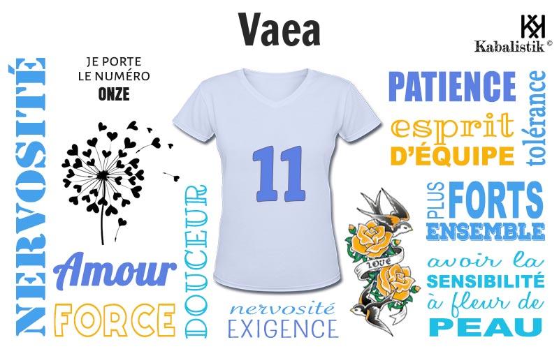 La signification numérologique du prénom Vaea
