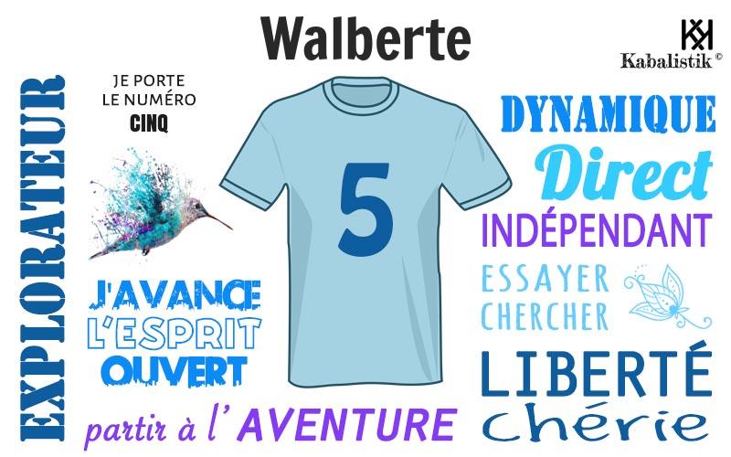La signification numérologique du prénom Walberte
