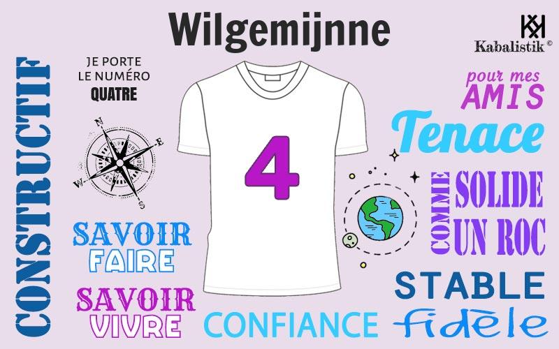 La signification numérologique du prénom Wilgemijnne
