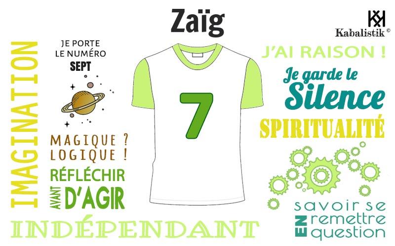 La signification numérologique du prénom Zaïg