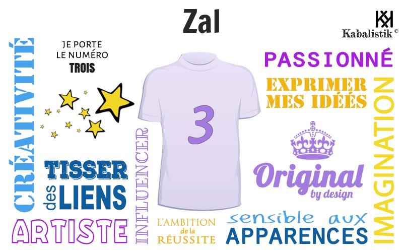 La signification numérologique du prénom Zal