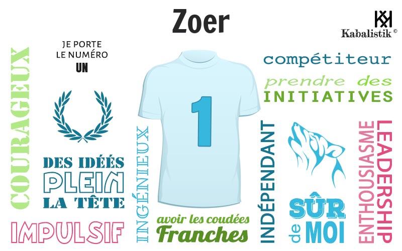 La signification numérologique du prénom Zoer