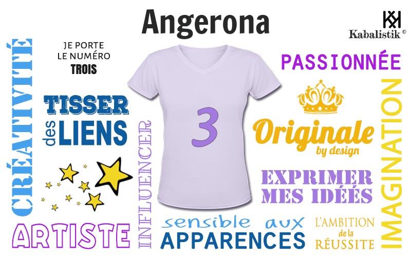 La signification numérologique du prénom Angerona