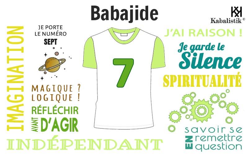 La signification numérologique du prénom Babajide