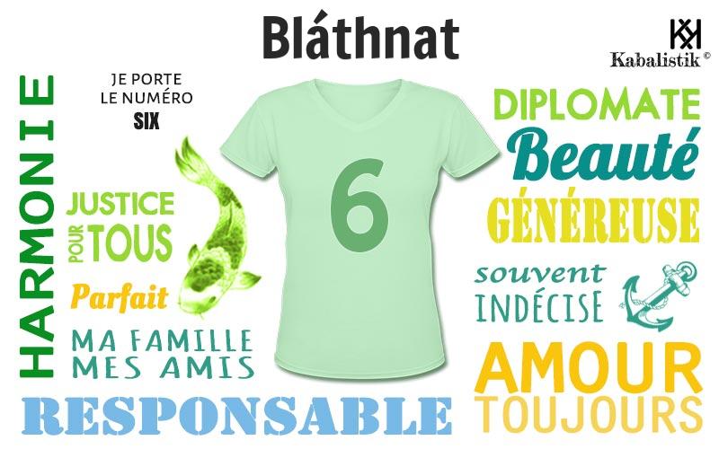 La signification numérologique du prénom Bláthnat