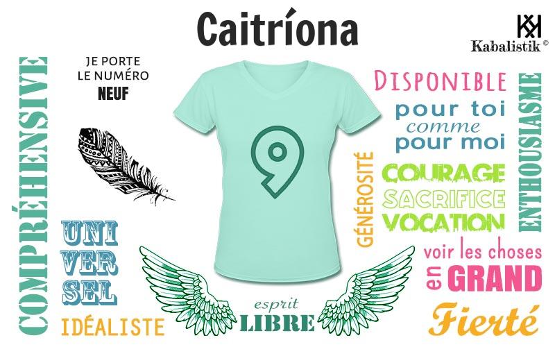 La signification numérologique du prénom Caitríona