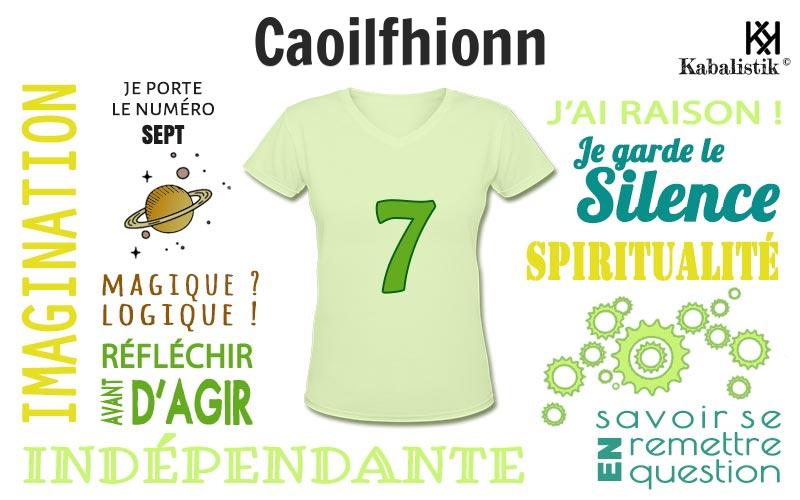 La signification numérologique du prénom Caoilfhionn