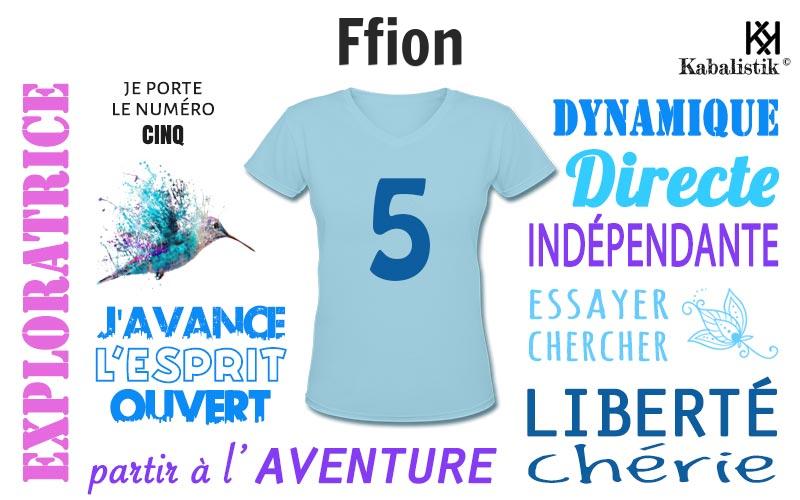 La signification numérologique du prénom Ffion