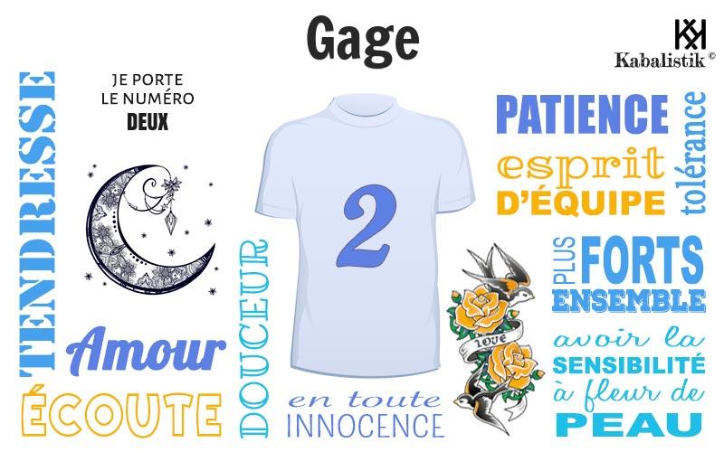 La signification numérologique du prénom Gage