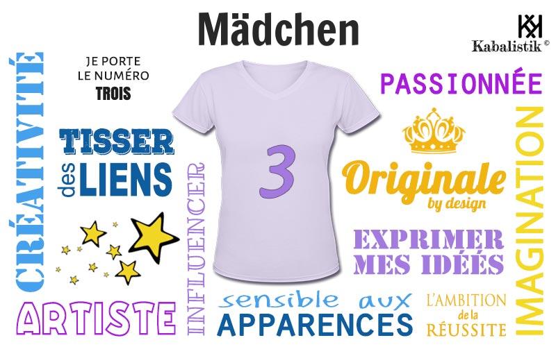 La signification numérologique du prénom Mädchen