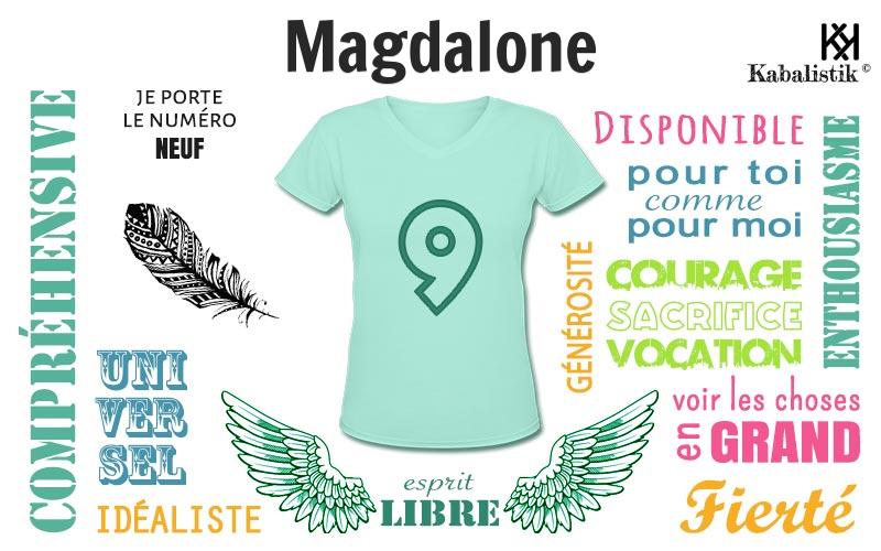 La signification numérologique du prénom Magdalone