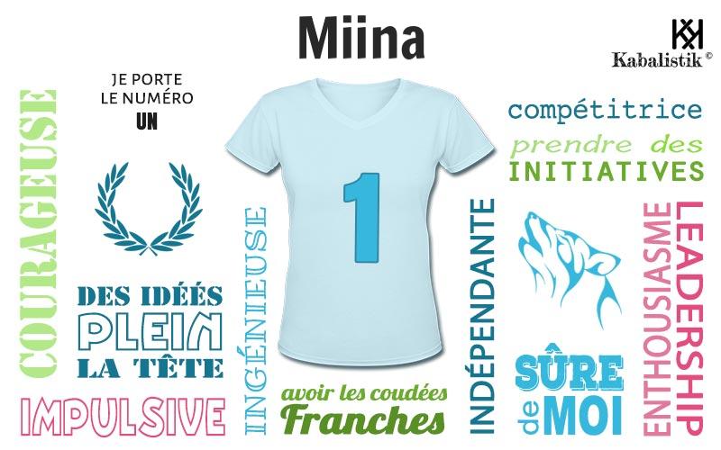 La signification numérologique du prénom Miina