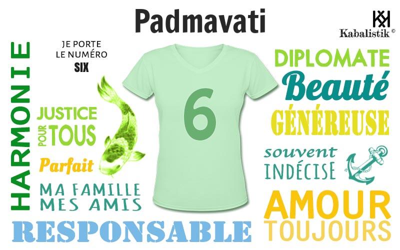 La signification numérologique du prénom Padmavati