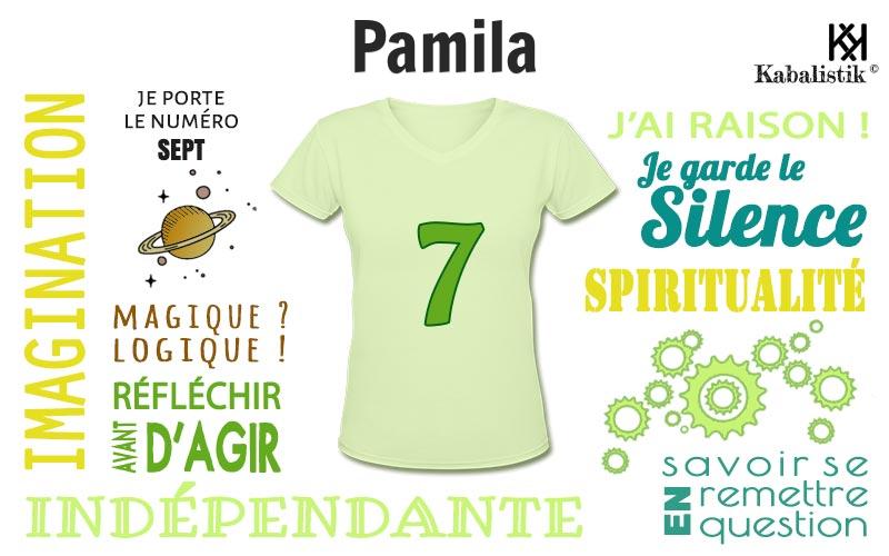La signification numérologique du prénom Pamila