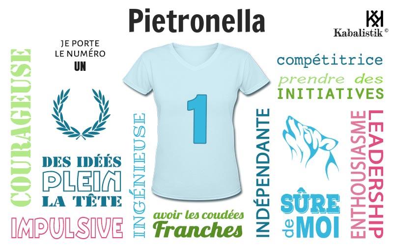 La signification numérologique du prénom Pietronella