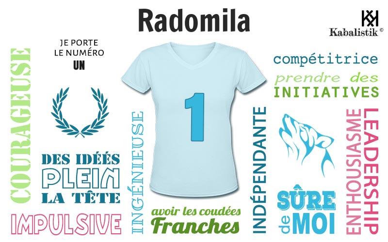 La signification numérologique du prénom Radomila
