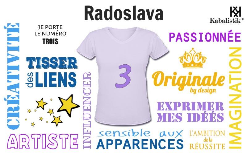 La signification numérologique du prénom Radoslava