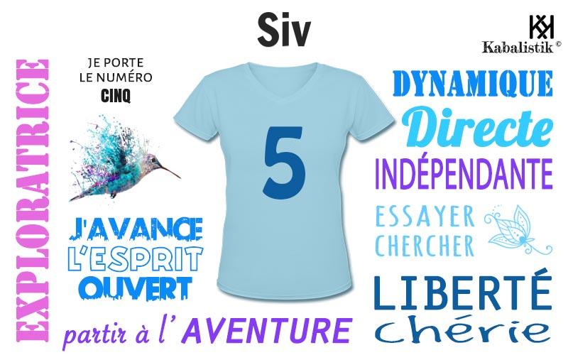 La signification numérologique du prénom Siv