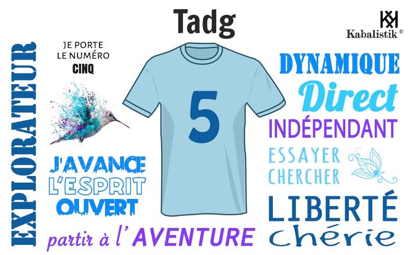 La signification numérologique du prénom Tadg