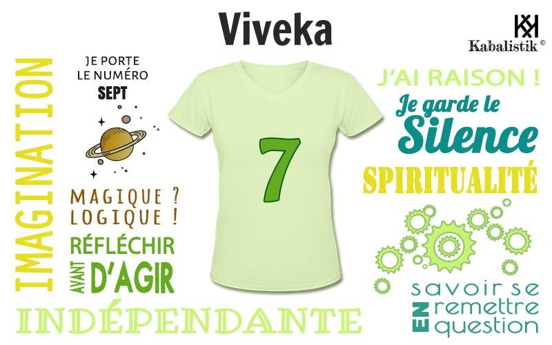 La signification numérologique du prénom Viveka