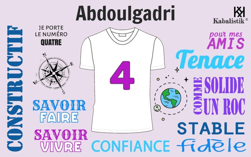 La signification numérologique du prénom Abdoulgadri