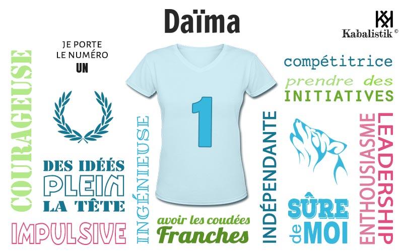 La signification numérologique du prénom Daïma