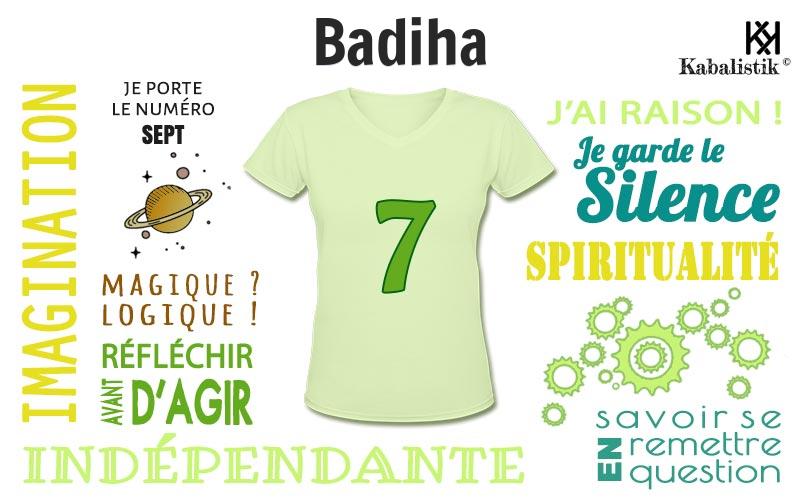 La signification numérologique du prénom Badiha
