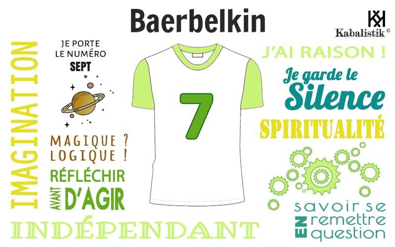 La signification numérologique du prénom Baerbelkin