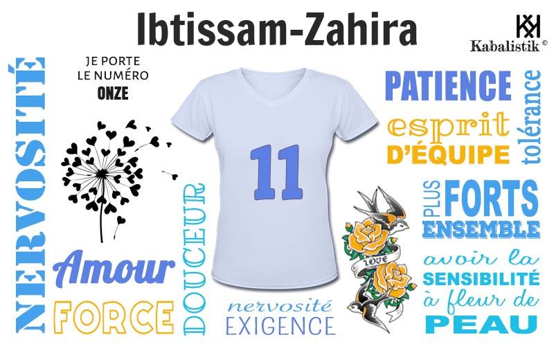 La signification numérologique du prénom Ibtissam-Zahira