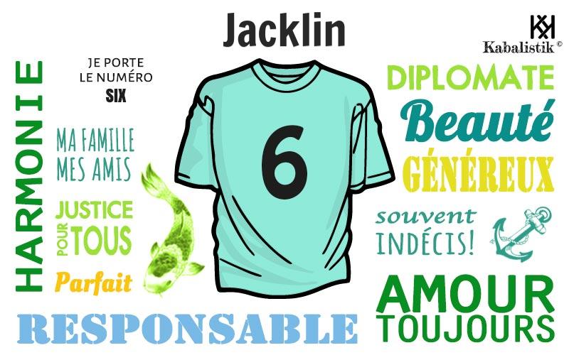 La signification numérologique du prénom Jacklin