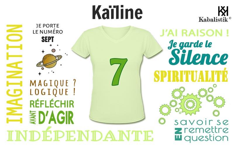 La signification numérologique du prénom Kaïline