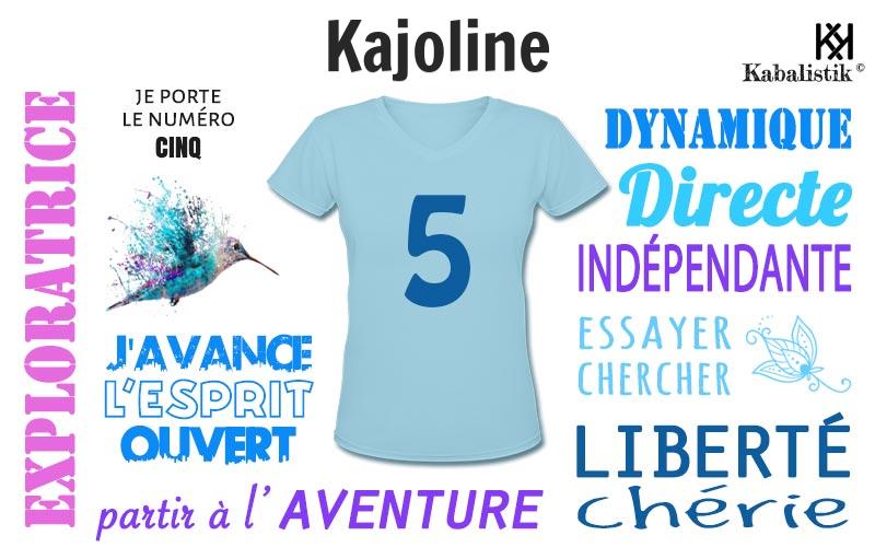 La signification numérologique du prénom Kajoline