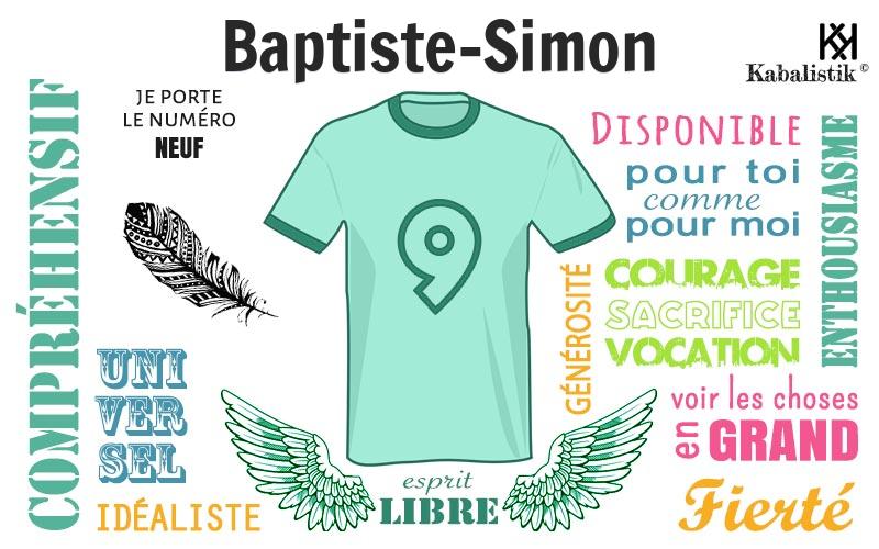La signification numérologique du prénom Baptiste-simon