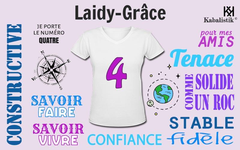 La signification numérologique du prénom Laidy-Grâce