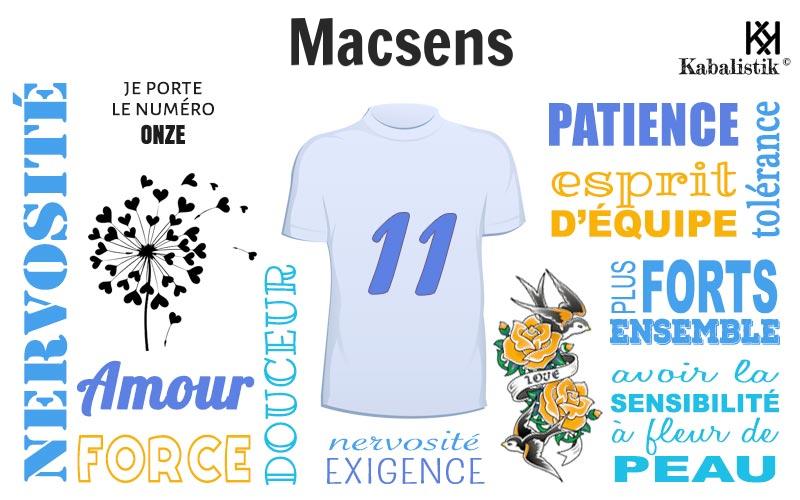 La signification numérologique du prénom Macsens