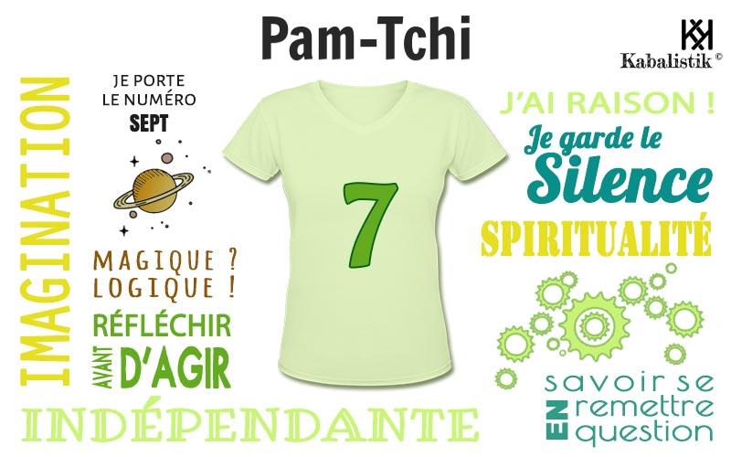 La signification numérologique du prénom Pam-Tchi