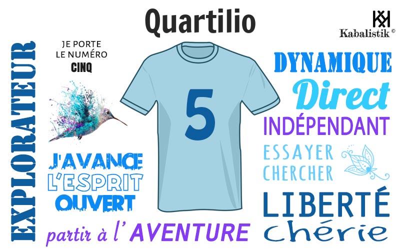 La signification numérologique du prénom Quartilio