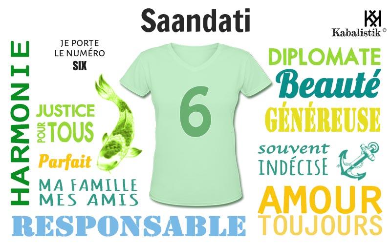 La signification numérologique du prénom Saandati