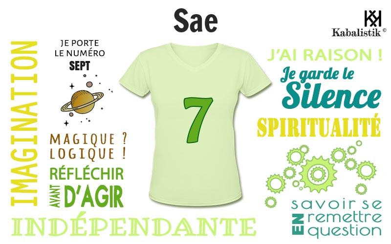 La signification numérologique du prénom Sae