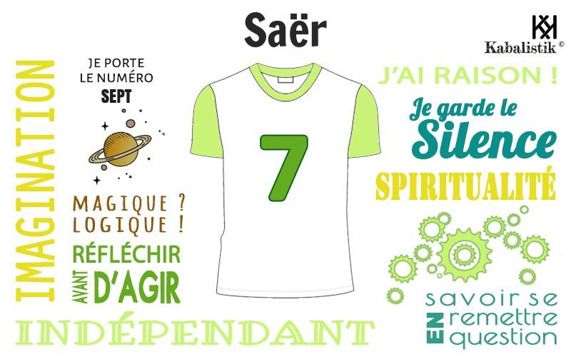 La signification numérologique du prénom Saër