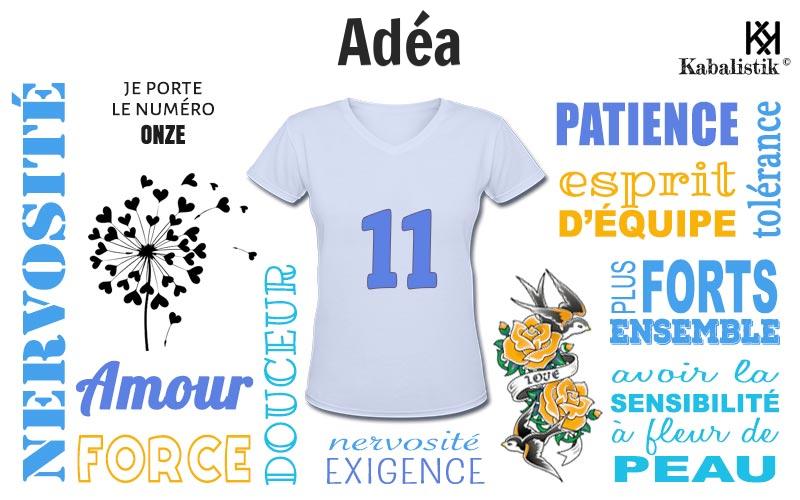 La signification numérologique du prénom Adéa