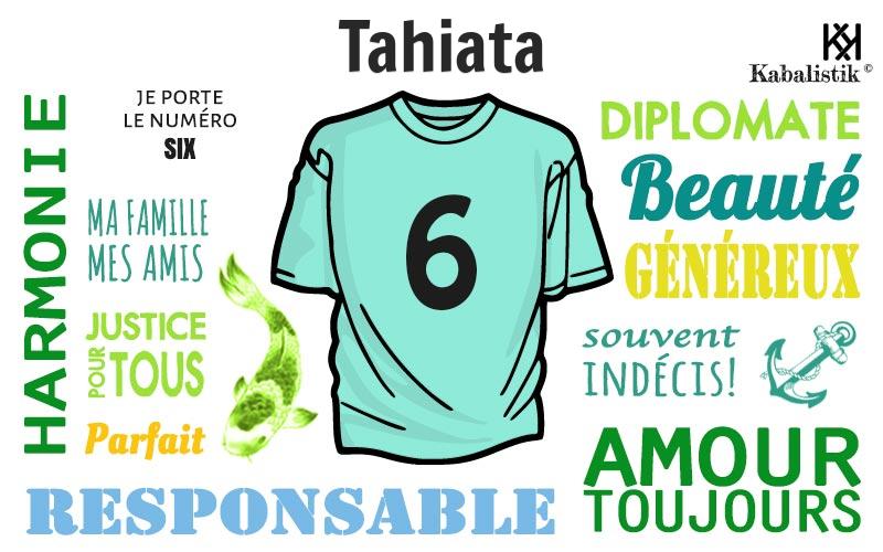 La signification numérologique du prénom Tahiata