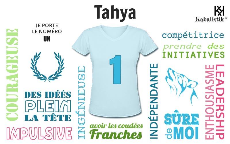 La signification numérologique du prénom Tahya