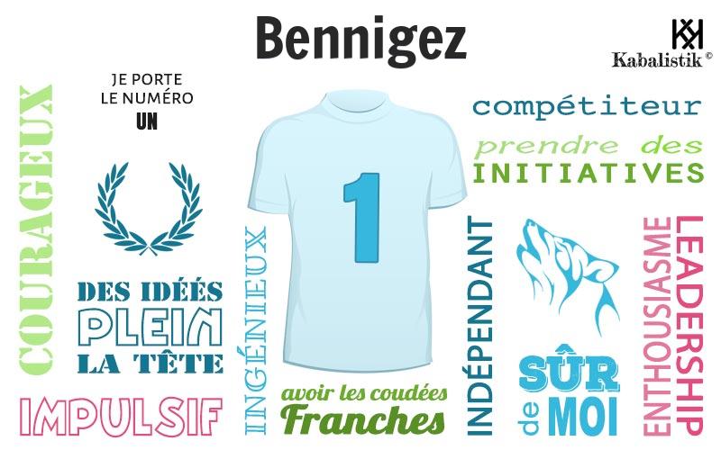 La signification numérologique du prénom Bennigez