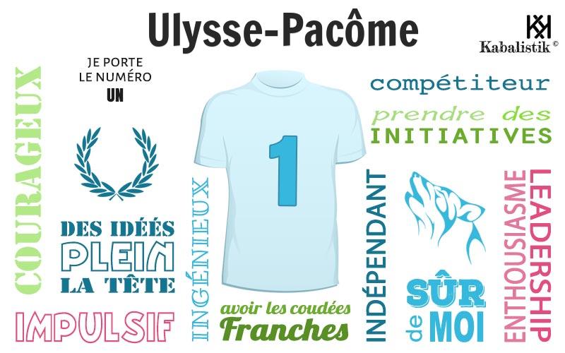 La signification numérologique du prénom Ulysse-Pacôme