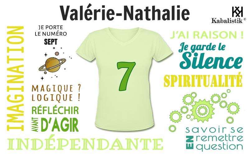 La signification numérologique du prénom Valérie-Nathalie