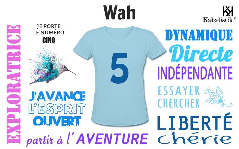 La signification numérologique du prénom Wah