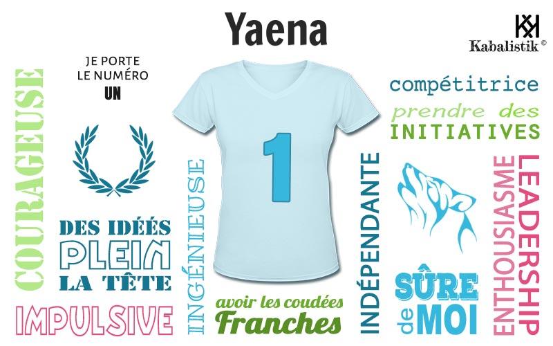 La signification numérologique du prénom Yaena