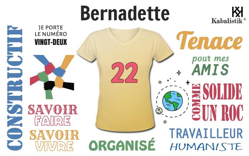 La signification numérologique du prénom Bernadette